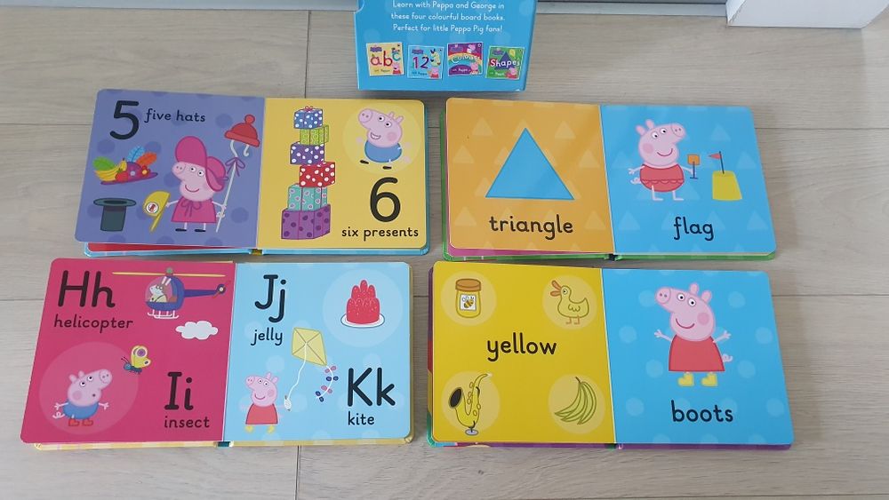 LEARN wtih PEPPA PIG box of books invatare lb engleza 10/10 Curier OLX