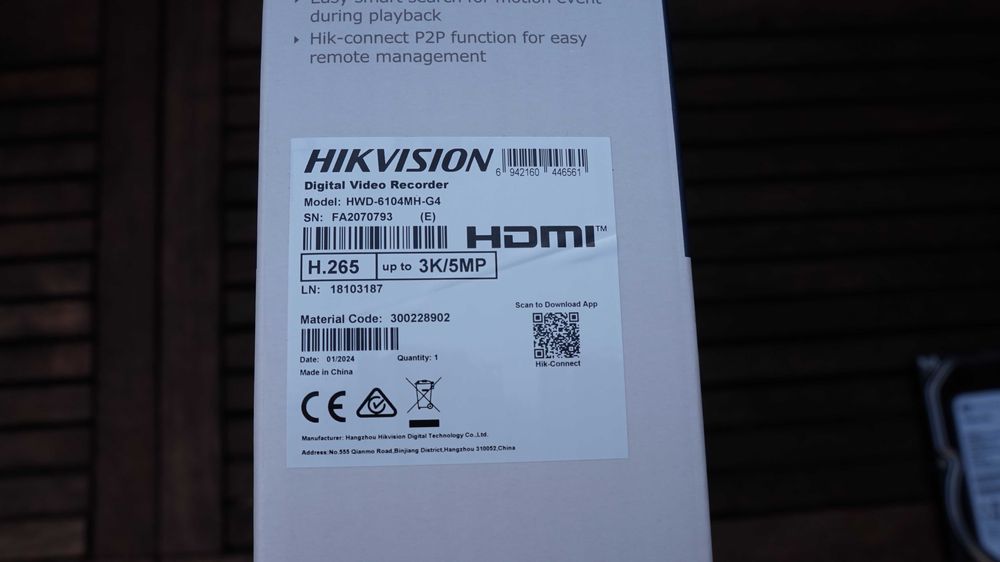 Sistem de Supraveghere Video Hikvision rezolutie 5Mp infrarosu 20m NOU