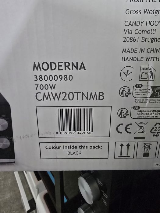 Нова микровълнова фурна Candy Moderna CMW20TNMB  20 л черна