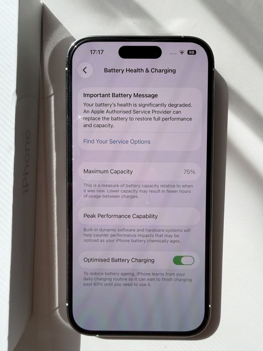 iPhone 14 pro 128 gb Silver impecabil 10/10