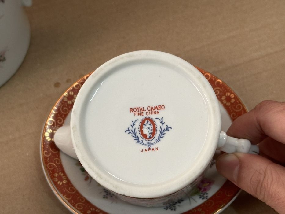 Сервиз фарфор Япония, хрусталь