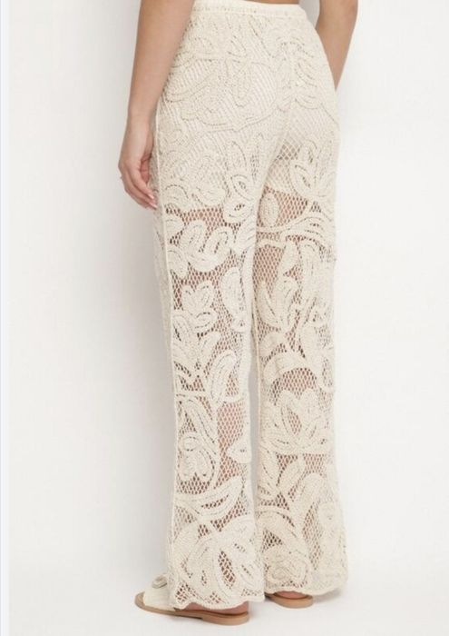 Pantaloni vara broderie