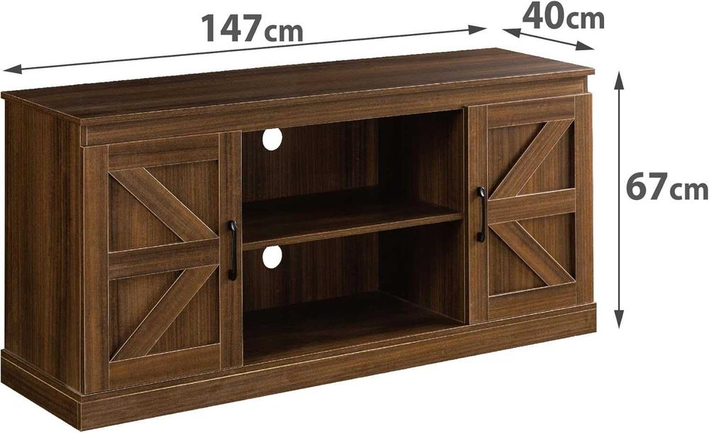 Comoda TV  germania- 147x67x40 cm - Maro rustic , Lichidare stoc