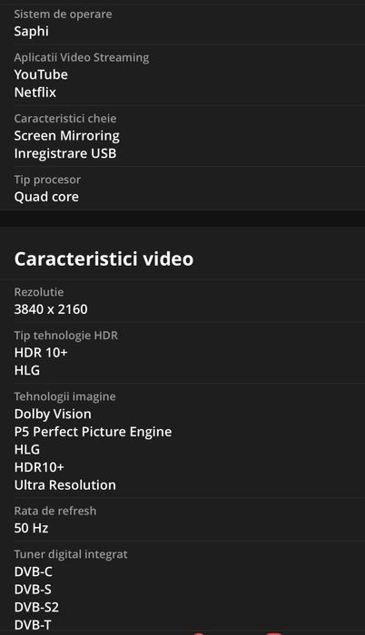 Smart TV Philips, Ambilight, 139cm