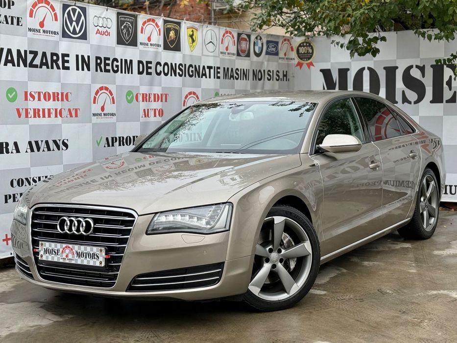Audi A8 MATRIX 3.0 TDI 250cp Individual 2013 IREPROSABILA Rate•Garantie•Livra