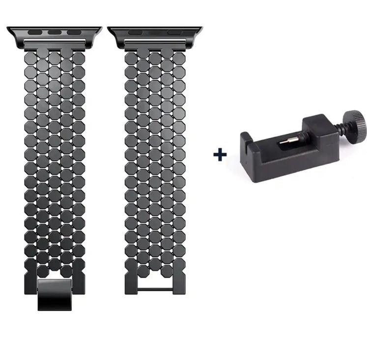 Curea Husa Metalia Clips Ceas Compatibila Apple Watch Iphone