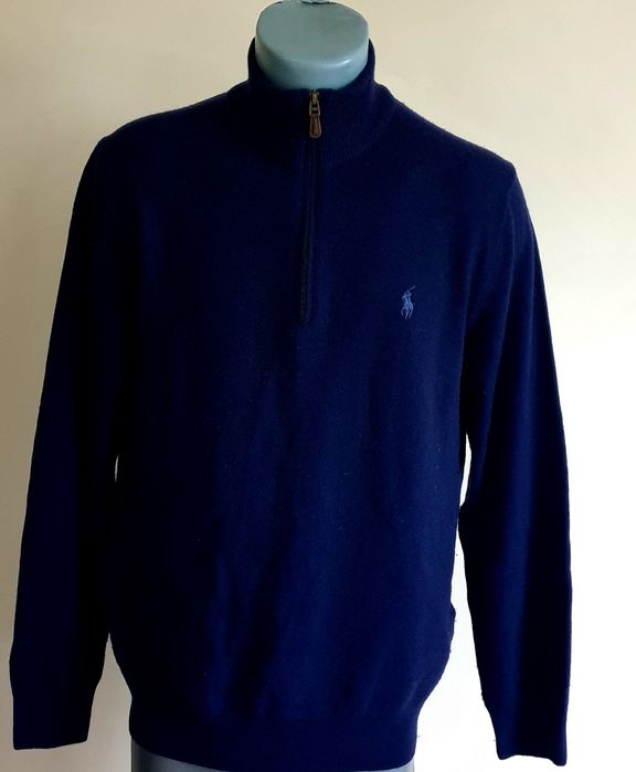 POLO Ralph Lauren  Wool Half Zip / S НОВО ОРИГИНАЛ Мъжкa  с 3/4 Цип