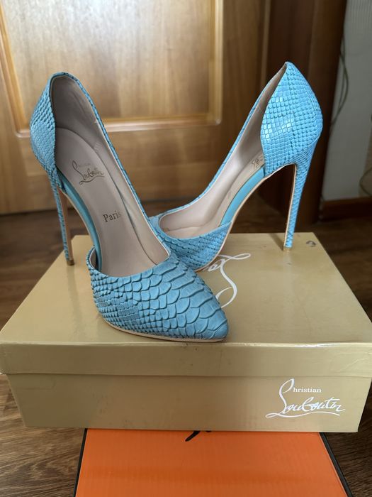 Туфли женские, голубые