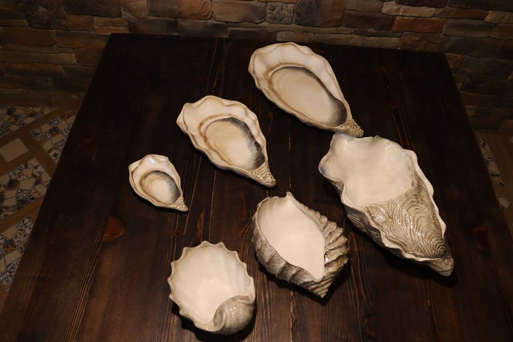 чинии италиански порцелан, ръчна изработка