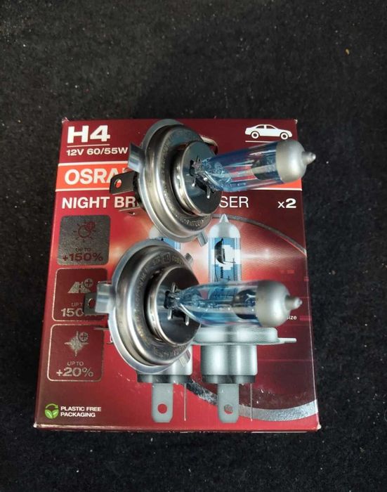 Халогенни крушки Н4 Osram night breaker laser+подарък Limastar H4 20€