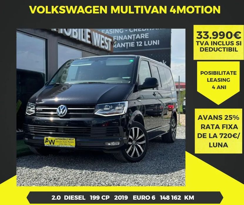 Volkswagen Multivan Cutie automata | Posibilitate Leasing | 4motion
