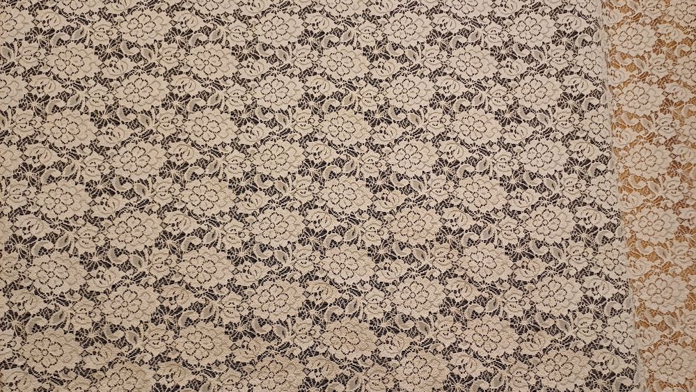 Perdea dantela, alba, cu rejansa dubla inclusa, 465x248 cm