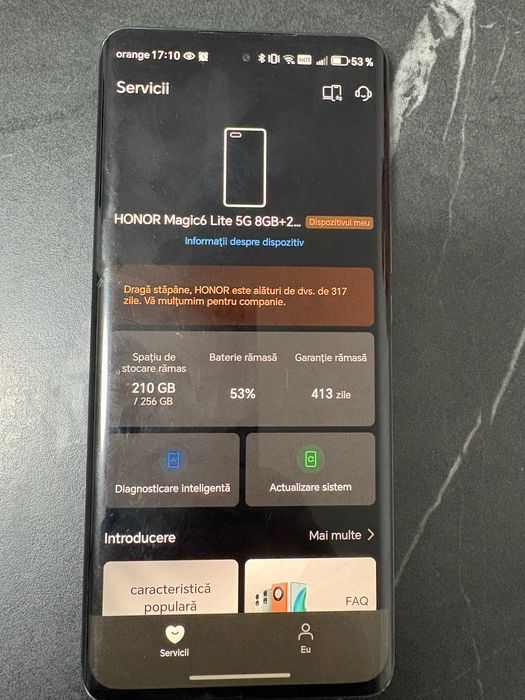 HONOR Magic6 Lite 5G 8GB+256GB Emerald Green Dual Card EU