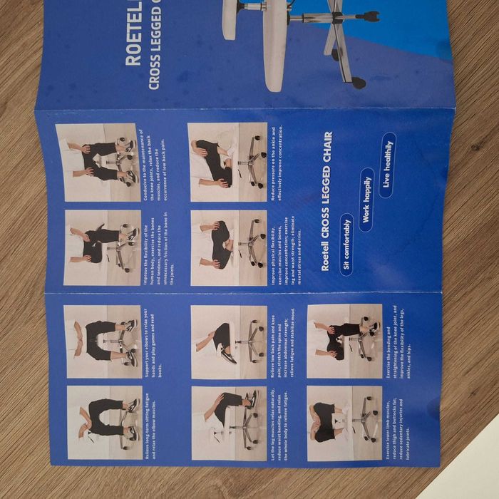 Scaun de birou ergonomic/ ROETELL CROSS LEGGED CHAIR