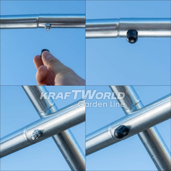 Градинска Тунелна Оранжерия 4 м KraftWorld Garden Line – усилена конст