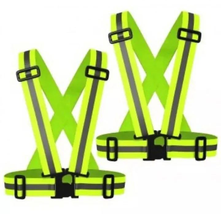 Set Ham reflectorizant 2buc ( Vesta reflectorizanta Bicicleta Trotinetă ATV Moto Scuter Auto