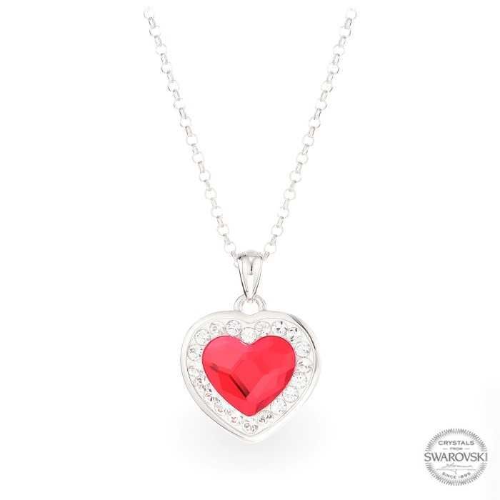 Дамско Сребърно Колие с Кристали Сваровски/Swarovski