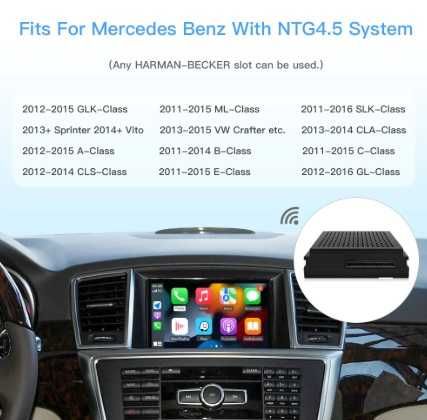 Модул Carplay Android Auto Mercedes NGT4.5 NGT5.0 NGT4.0