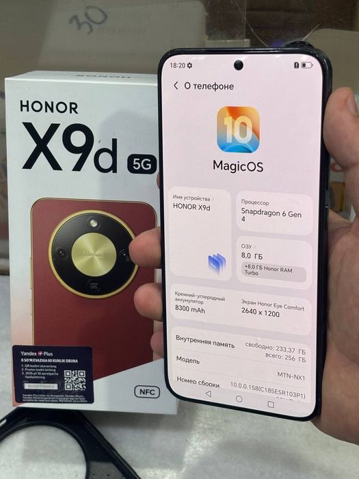 Honor X9D 16/256 black srochna sotladi