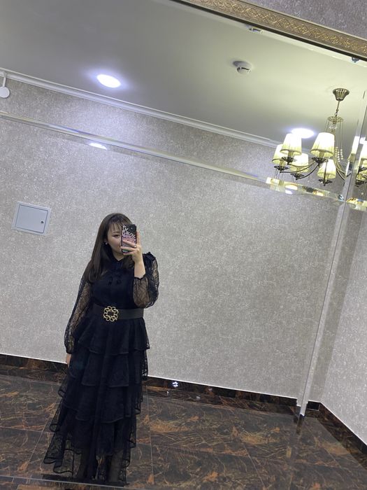 Платье  черное вечерное PolinPoe