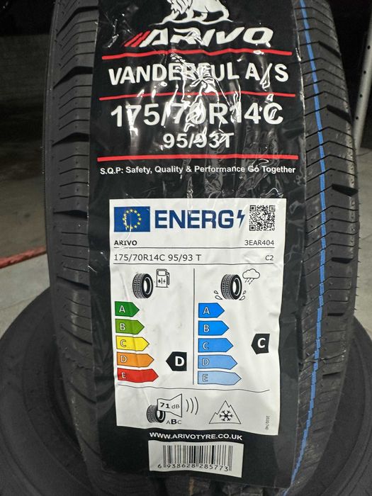 Нови Всесезонни Бусови Гуми Arivo Vanderful A/S 175/70R14C Нов Dot