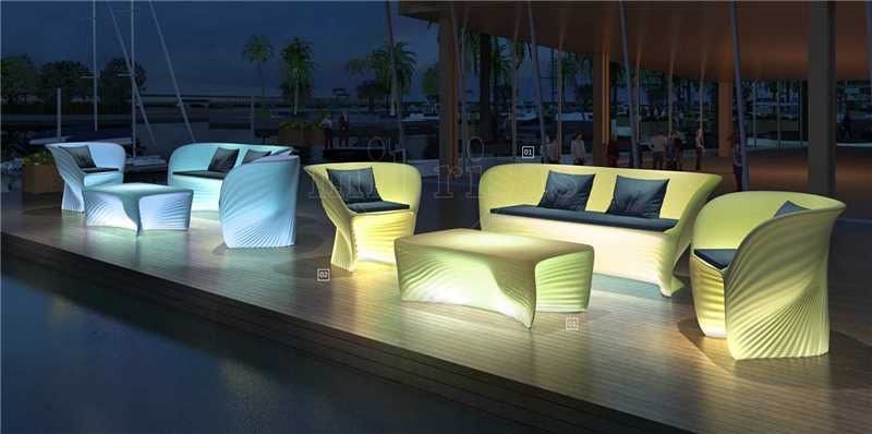 Светящаяся LED мебель Алматы