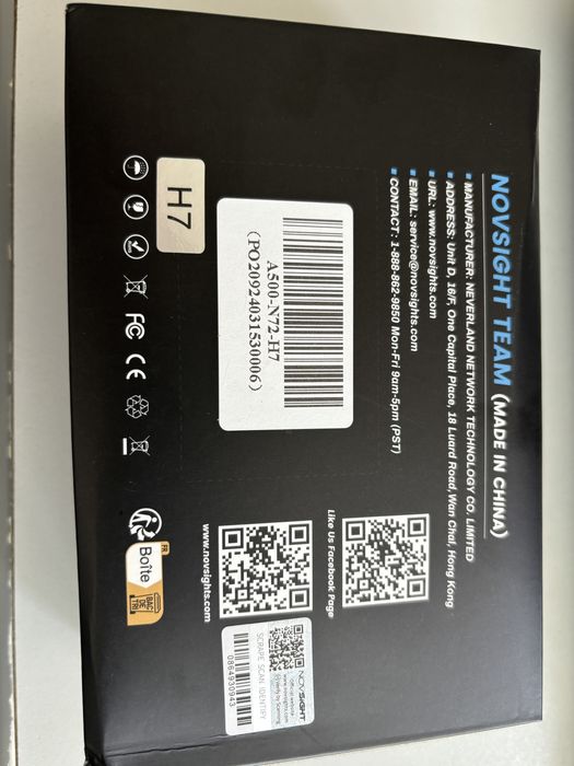 Лед крушки H7 72W Канбус BMW OPEL AUDI VW Novsight