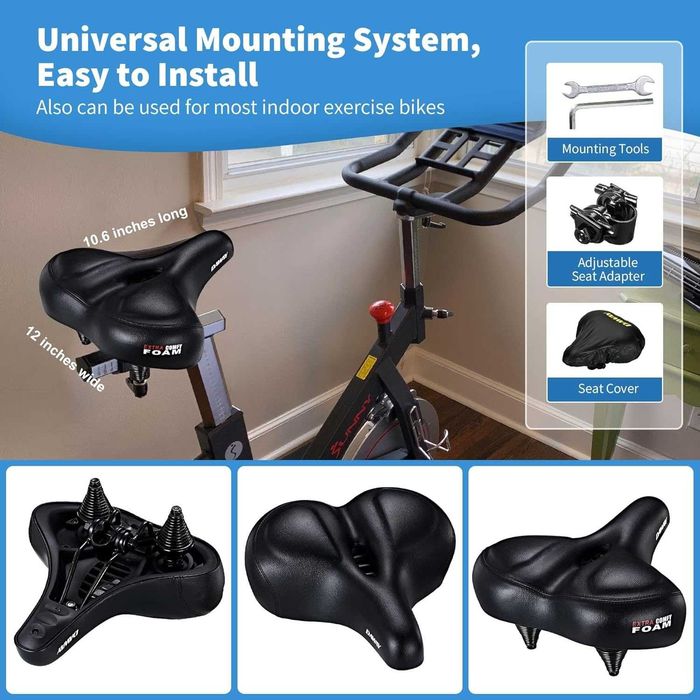 Sa, Scaun de bicicletă HUGEOAKS cu spumă cu memorie, variante