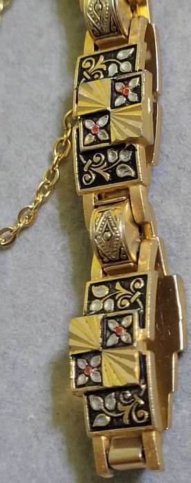 Brățară Toledo Damascene, placată cu aur, anii '60