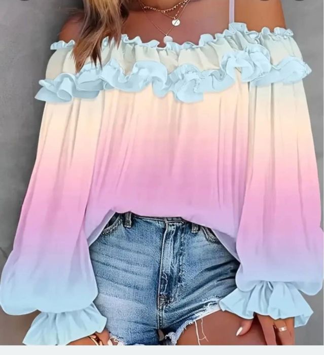 Дамска цветна блуза