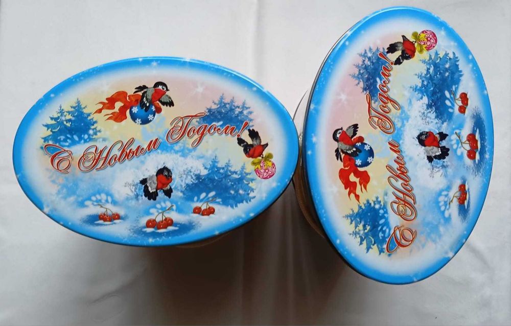 Банки новогодние металл