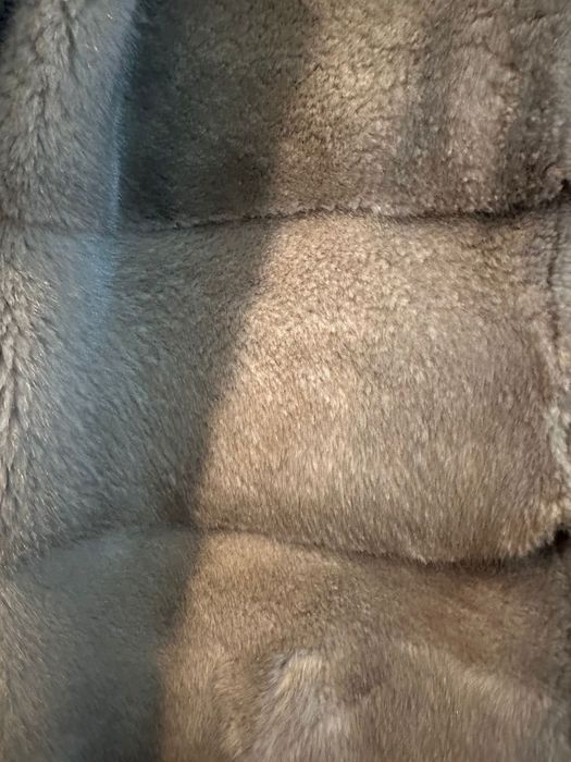 Голубая норка шуба