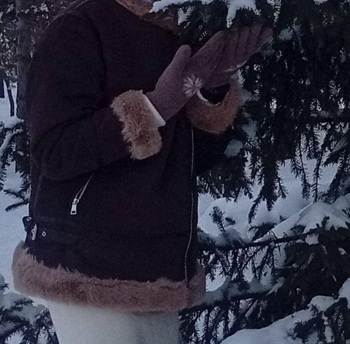 Дублёнка б/у одета один раз