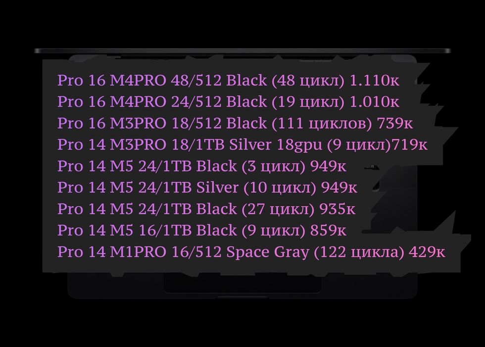 MacBook Pro 14/16 M3PRO/M4PRO M5