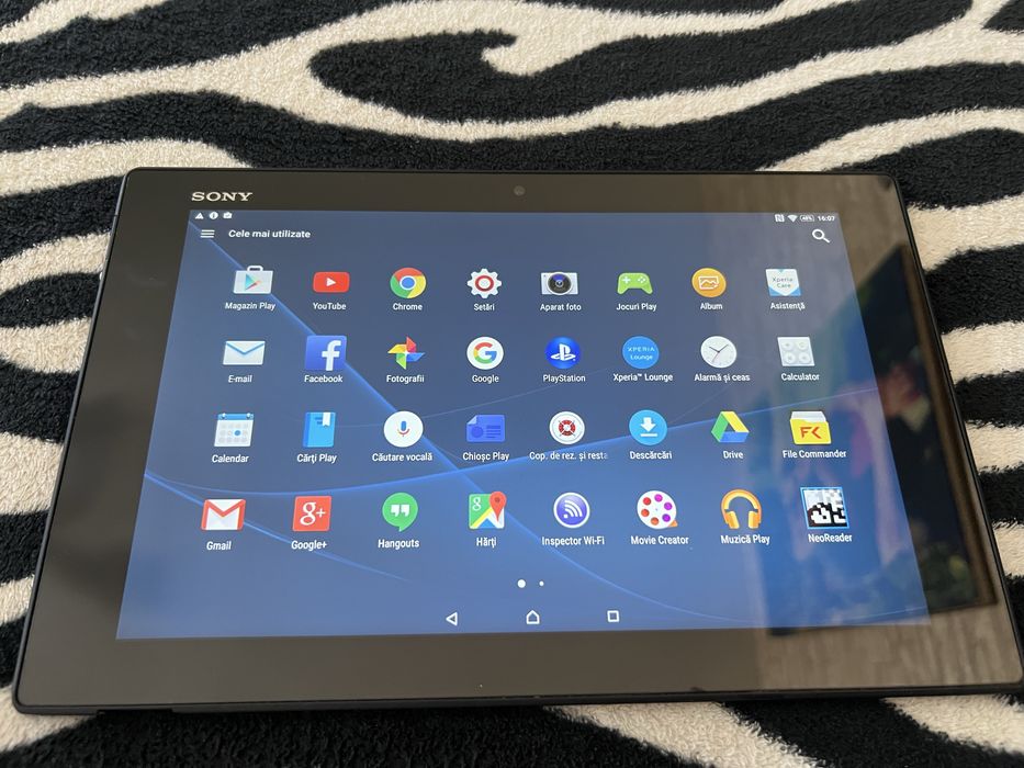 Vand urget tableta sony