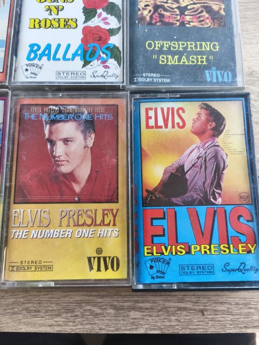 Casete audio rock & pop originale – Metallica, Guns N’ Roses, Elvis, Offspring – 40 lei/buc