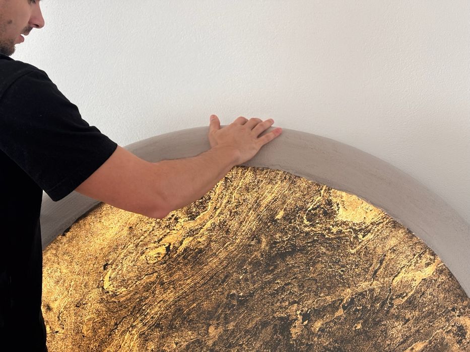 Lampă de perete din piatră naturală