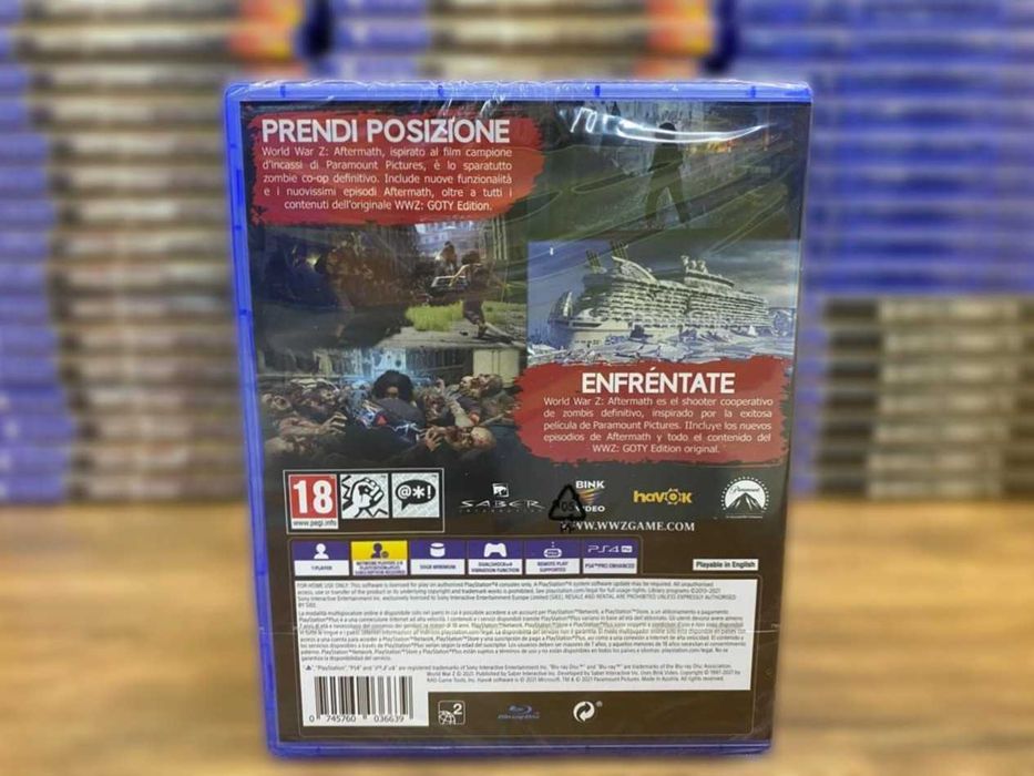 Новый диск World War Z: Aftermath PS4/PS5 Большой Выбор Игр