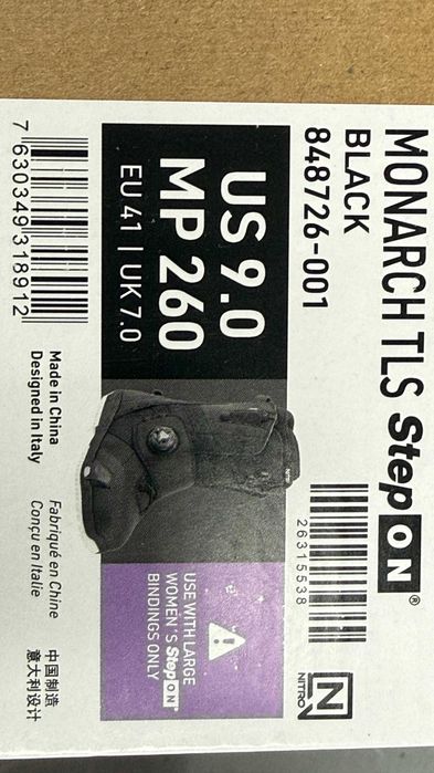 boots nitro monarch tls step on mondo 24 europa 37,5