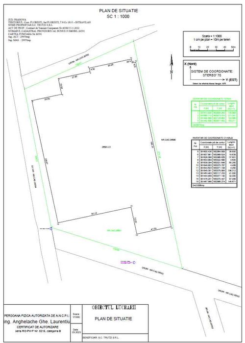 Vand teren + hala in judetul Prahova, localitatea Floresti - 29.970 MP