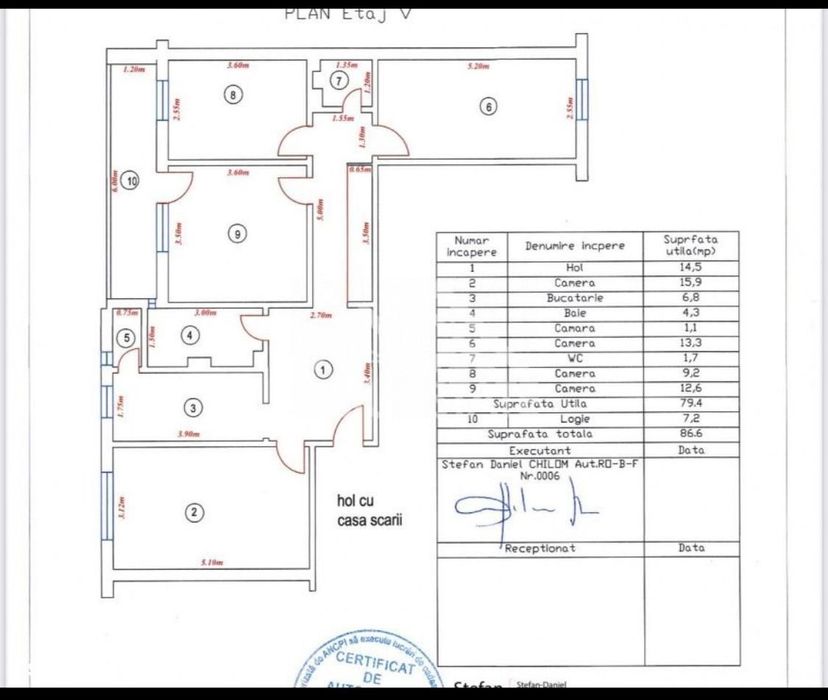 Apartament de renovat, 80mp, bloc cu lift, Sibiu