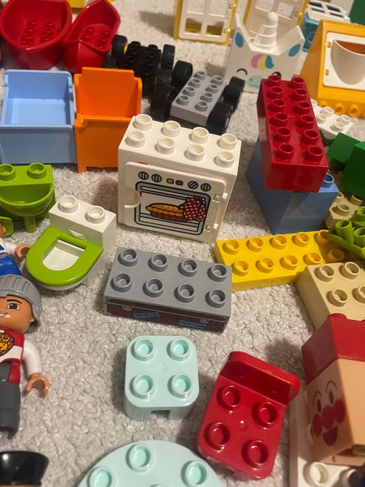 Огромен сет Duplo lego с коли, къщи, животни