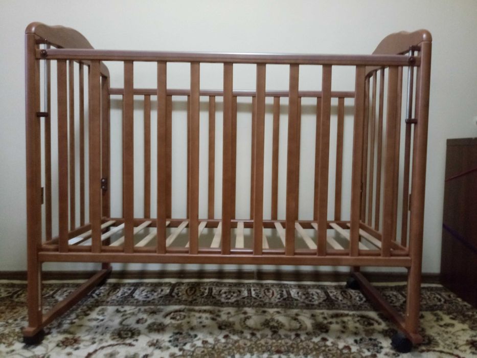 Детская Кровать-манеж(качалка) + Матрас