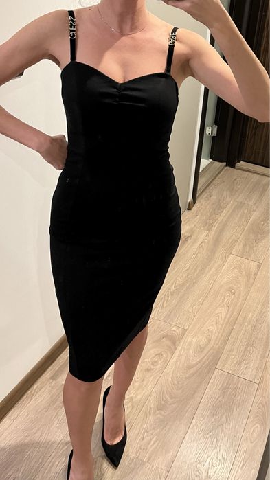 Миди рокля с лого Guess