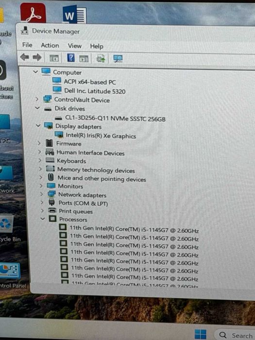 Dell Latitude 5320 i5-1145G7/8RAM DDR4/256GB SSD/Intel Iris XE/Full HD