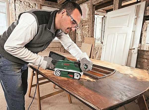 Лентов шлайф с регулиране BOSCH PBS 75 A в куфар