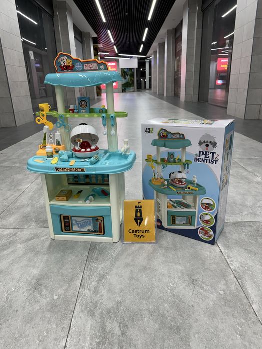 Игровой набор стоматолога для детей, 43 предмета 90x50см