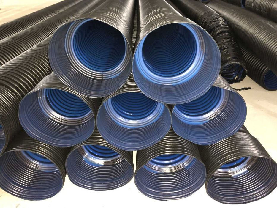 Гофрированные трубы от производителя размер 110, 160, 200, 250 диам.