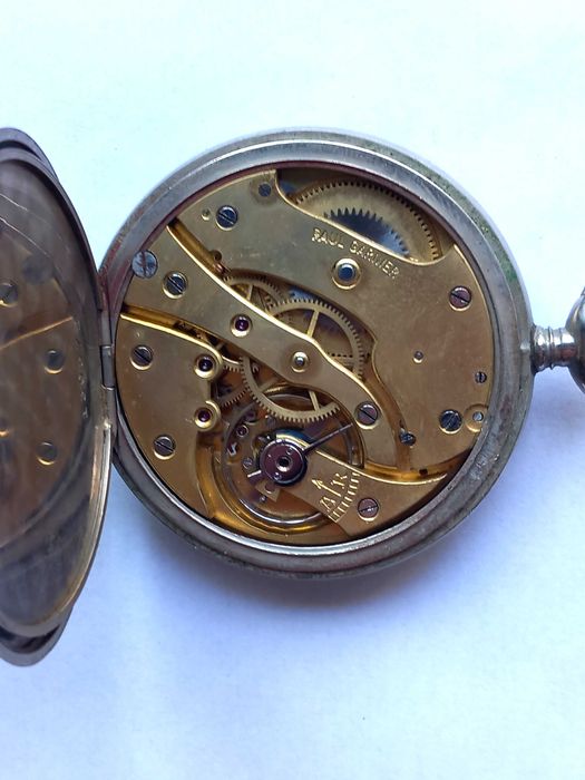 Ceas de buzunar Paul Garnier carcasa de otel