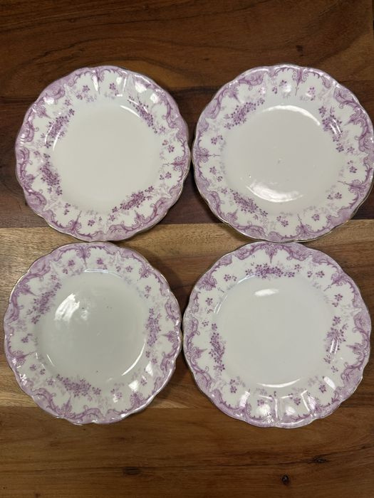 Винтидж чинии за десерт 4 броя английски порцелан